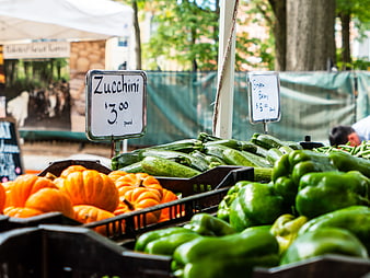 Fresh Vegetables at Outdoor Farmers Market