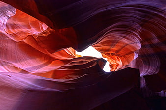 Vibrant Antelope Canyon Sandstone Rock Formations