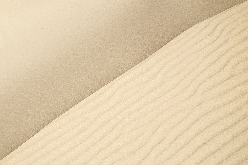 Minimalist Sand Dune Texture with Ripples and Copyspace