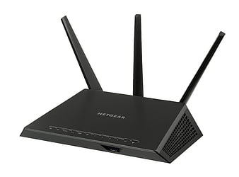 Black Netgear Nighthawk AC1900 Wireless Router Product Shot