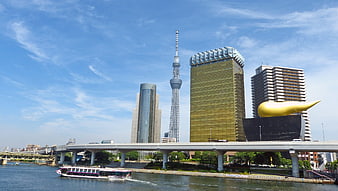 Tokyo Skyline with Tokyo Skytree and Asahi Beer Hall