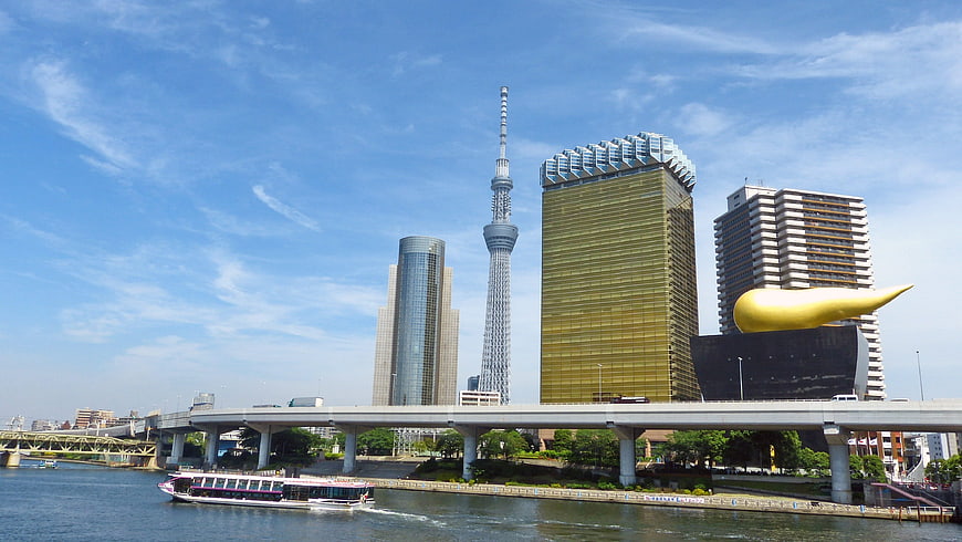 Tokyo Skyline with Tokyo Skytree and Asahi Beer Hall