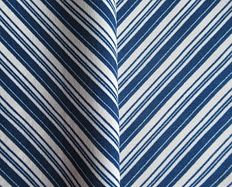 Blue and White Striped Fabric Texture Close-Up
