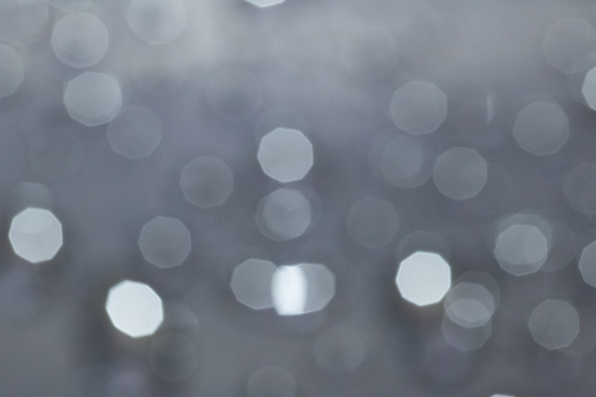 Abstract Blue Bokeh Background with Soft Light Orbs