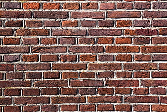 Red Brick Wall Texture With White Mortar Joints