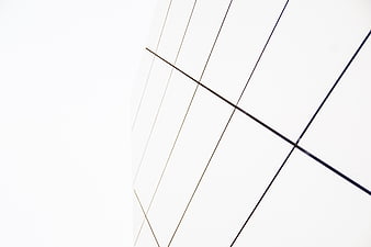 Abstract White Architecture with Diagonal Lines