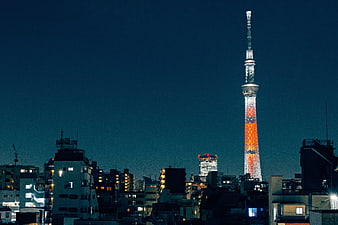 Tokyo Skytree Night View with Cityscape