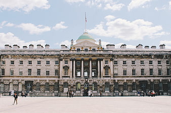 Somerset House London Architecture with Green Dome