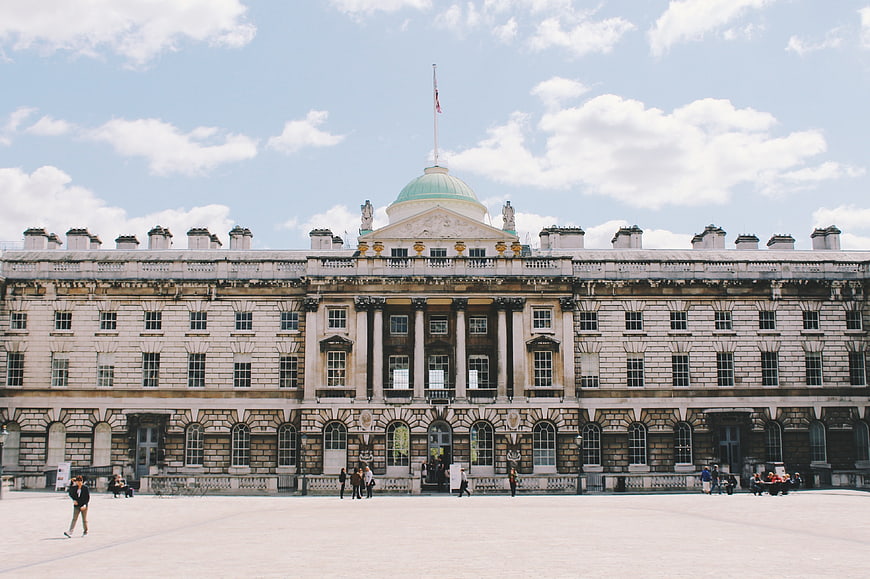 Somerset House London Architecture with Green Dome