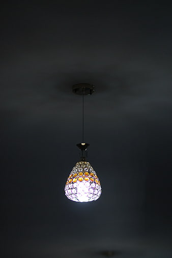 Illuminated Crystal Pendant Light Fixture