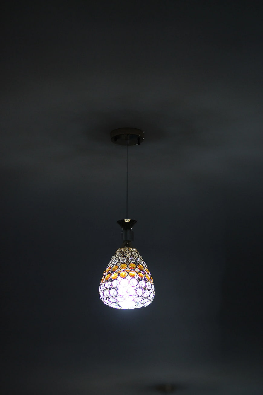 Illuminated Crystal Pendant Light Fixture