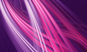 Abstract purple and pink neon light streaks background