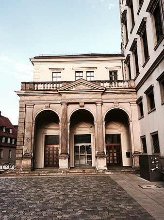Historic Renaissance Town Hall Facade in Augsburg