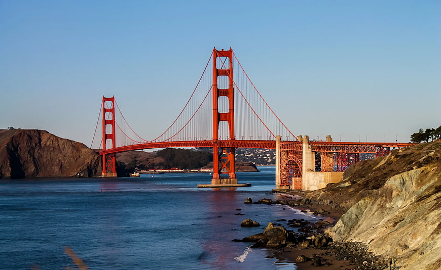 Golden Gate Bridge at Sunset from Baker Beach