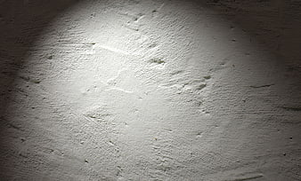 Textured White Plaster Wall With Spotlight Illumination