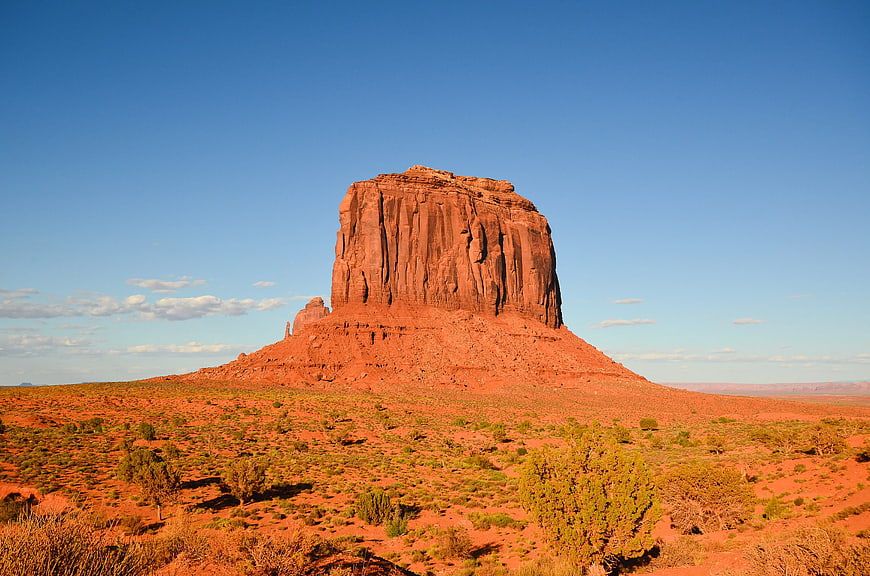 Mittens Butte in Monument Valley Desert Landscape