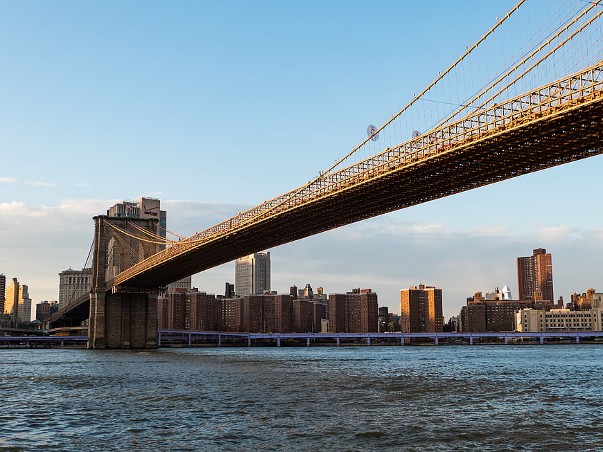 Brooklyn Bridge Cityscape with Manhattan Skyline