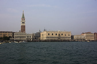 Venice skyline with St Mark's Campanile and Doge's Palace