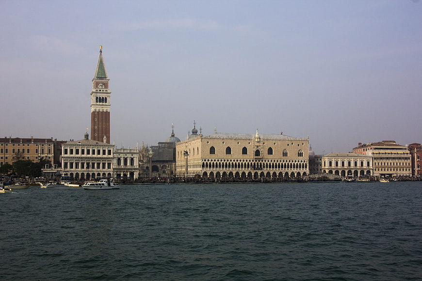 Venice skyline with St Mark's Campanile and Doge's Palace