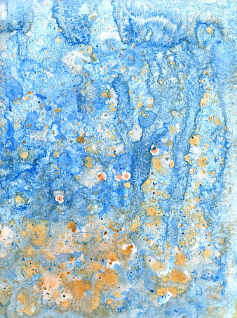 Abstract Blue and Gold Watercolor Texture Background