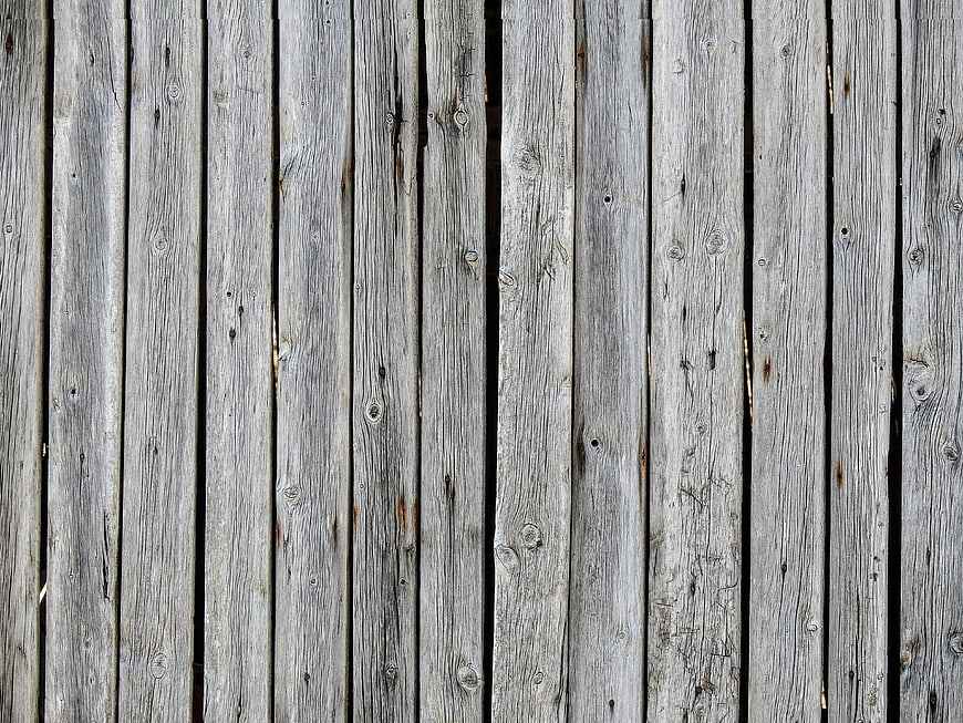 Vertical Weathered Gray Wood Planks Texture Background