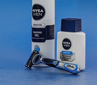 Nivea Men Shaving Gel and Post Shave Balm with Gillette Razor