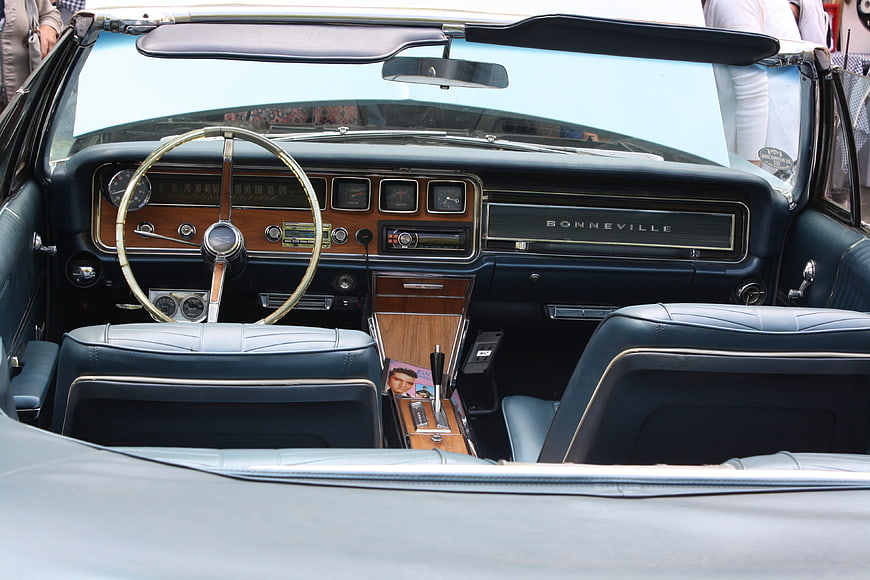 Classic 1960s Pontiac Bonneville Convertible Interior