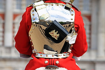 Close-up of Royal Horse Guards Silver Breastplate