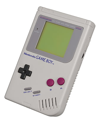 Vintage Nintendo Game Boy Console Isolated on White