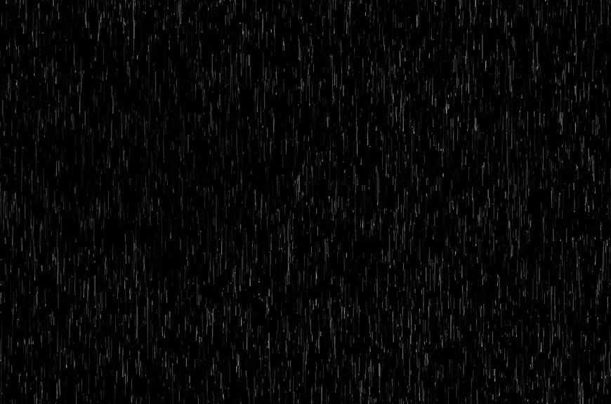 Heavy Rain Falling on Black Background Texture