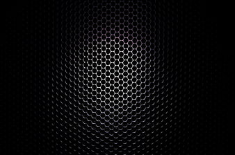 Dark Hexagonal Mesh Texture Background