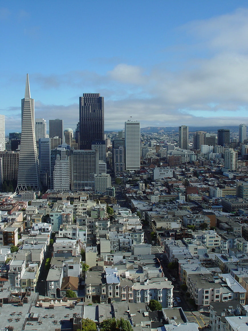 San Francisco Skyline with Transamerica Pyramid and Downtown