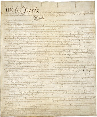 Historical United States Constitution Document Page