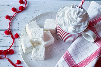Festive Hot Cocoa with Whipped Cream and Marshmallows