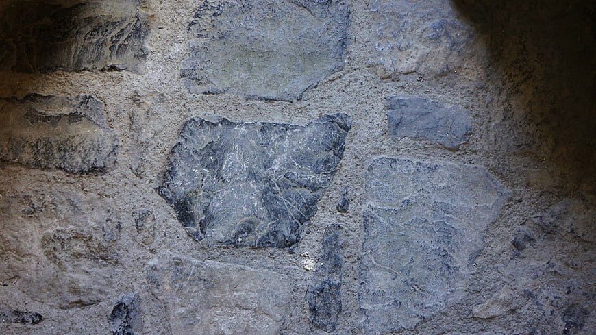 Textured medieval stone wall background