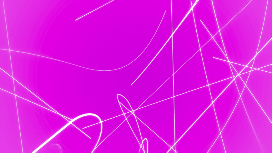 Abstract Neon Pink Background with White Light Lines