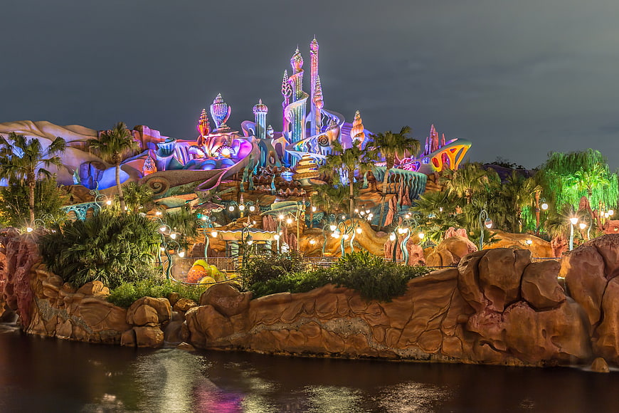 Mermaid Lagoon Night View at Tokyo DisneySea