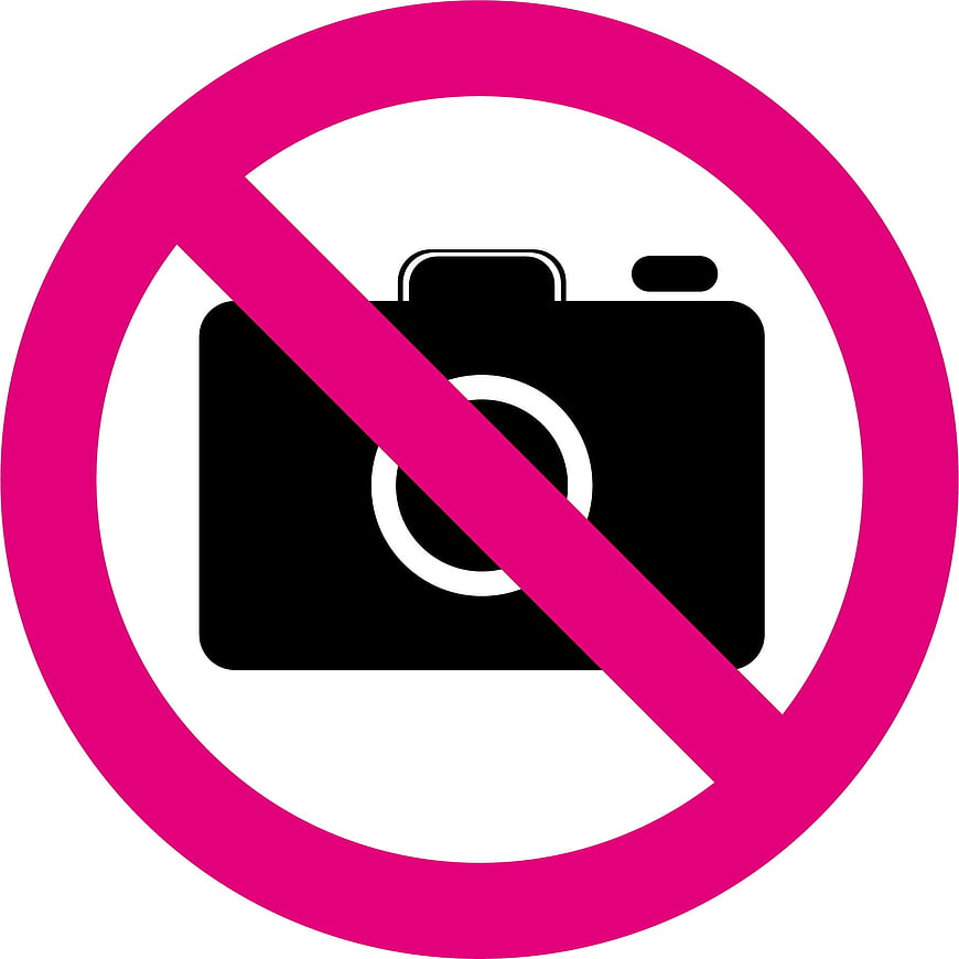 No Photography Prohibition Sign Icon