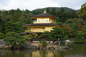 Golden Pavilion Temple in Kyoto Japan