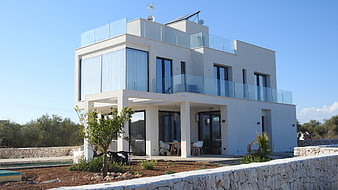 Modern white villa with pool in Mallorca