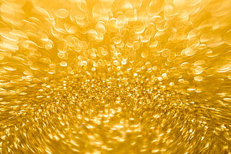 Abstract Golden Bokeh Background with Shimmering Light