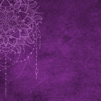 Purple Mandala Pattern on Textured Background