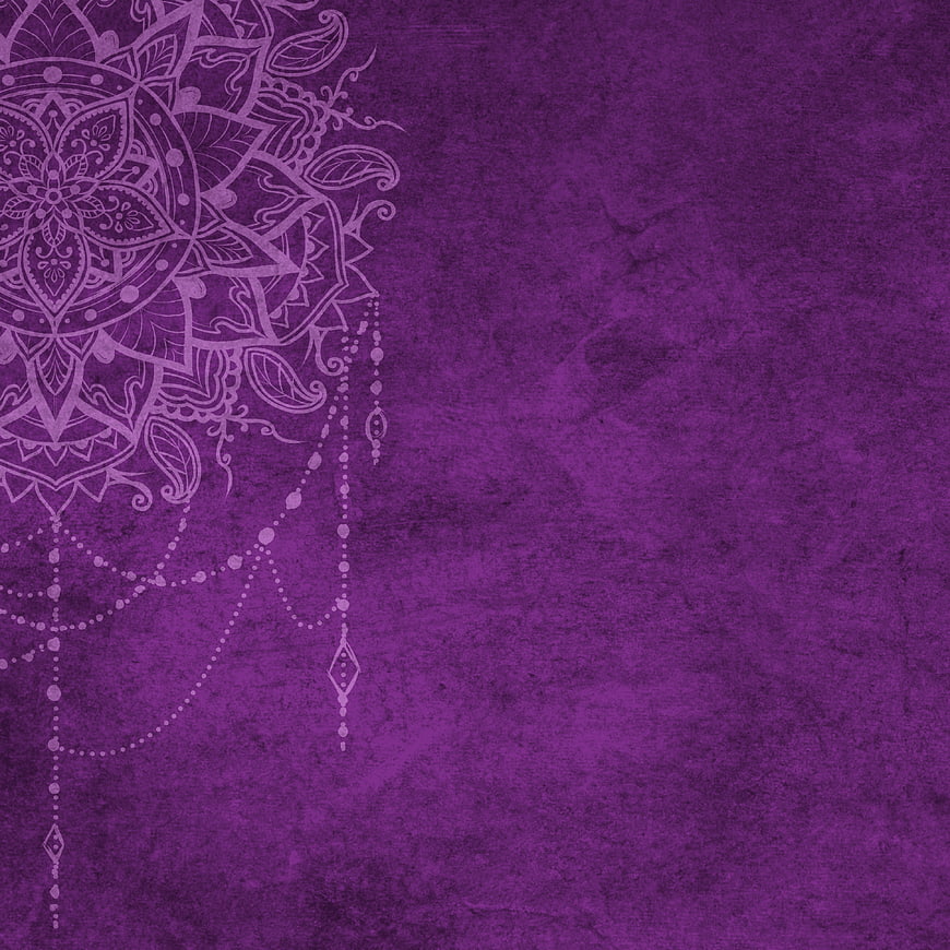 Purple Mandala Pattern on Textured Background