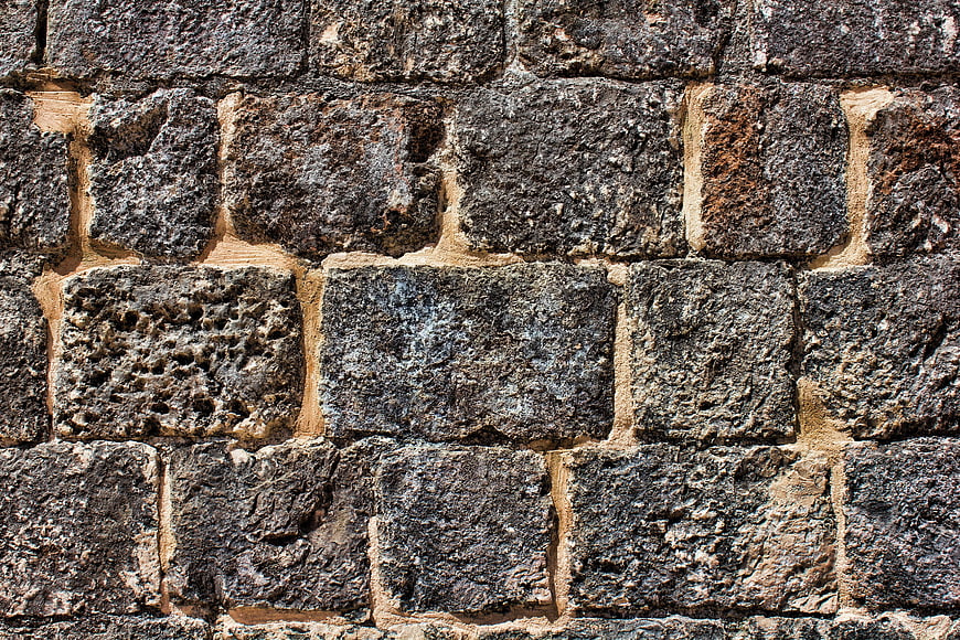 Textured Ancient Stone Wall Background