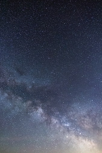 Milky Way Galaxy in Night Sky with Stars