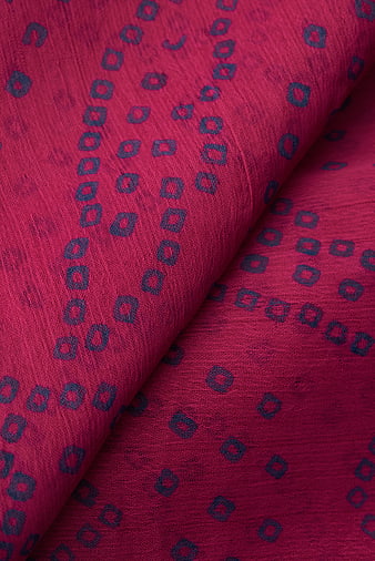 Close-up of Pink Textile with Dark Geometric Pattern