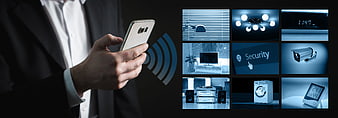 Smart Home Automation Concept With Smartphone Control And Device Grid