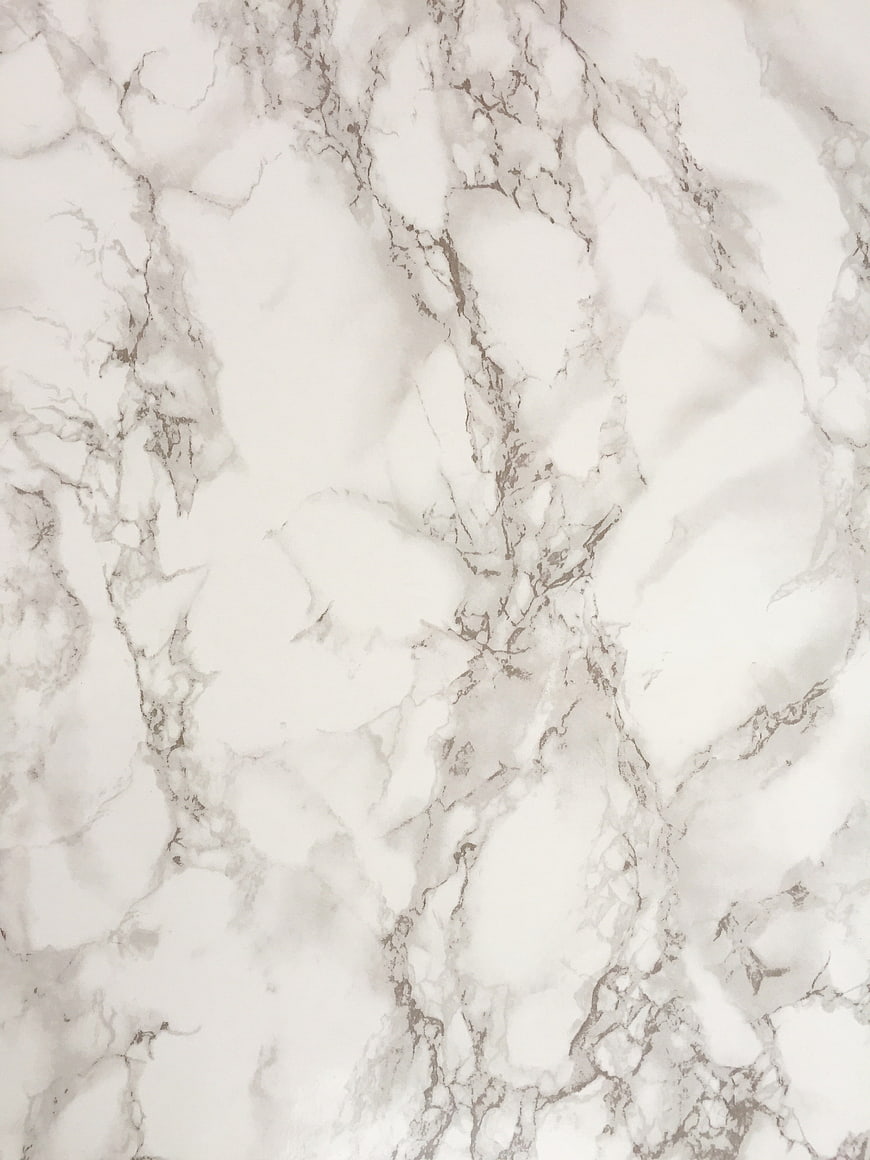 White Marble Texture Background with Gray Veins