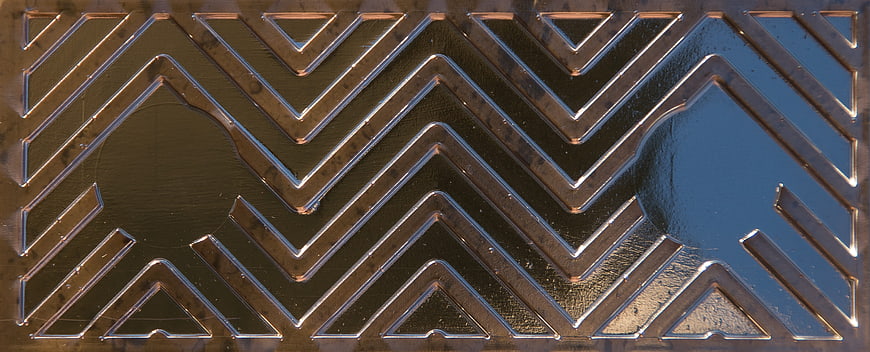 Golden Chevron Metal Texture Background
