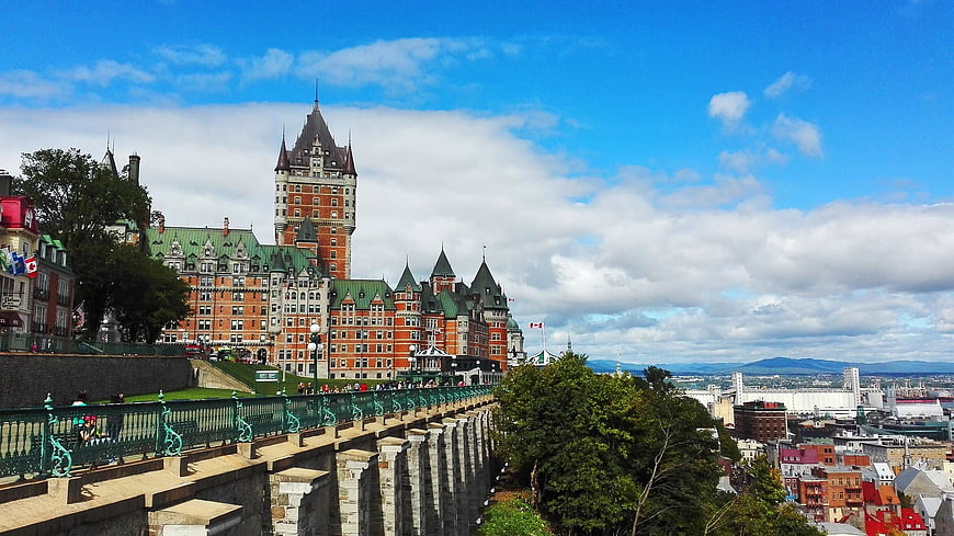 Château Frontenac and Dufferin Terrace in Old Quebec City